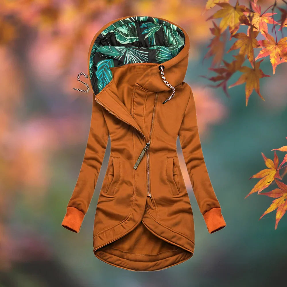Veste chaude à capuche femme