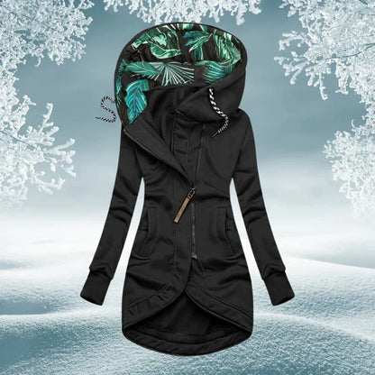 Veste chaude à capuche femme