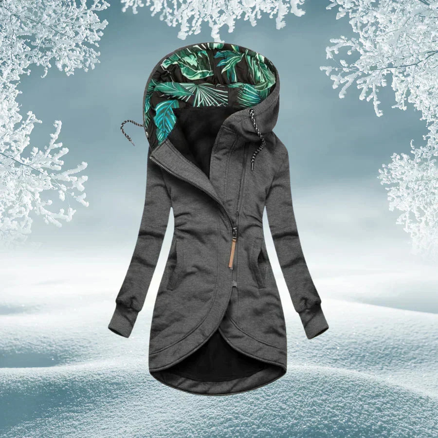 Veste chaude à capuche femme