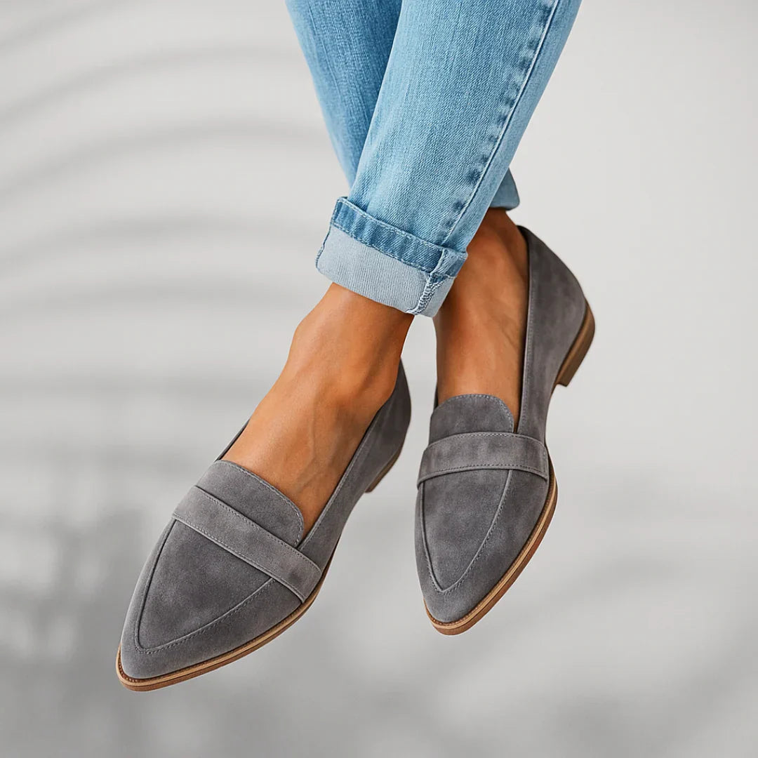 Mocassins orthopédiques en cuir pour femme