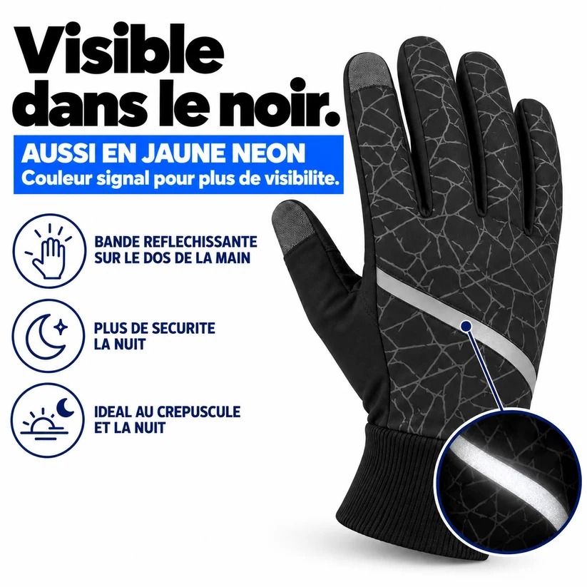 Gants Thermiques Vélo Hiver Coupe