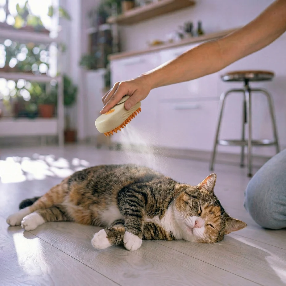 Brosse Vapeur pour Chats