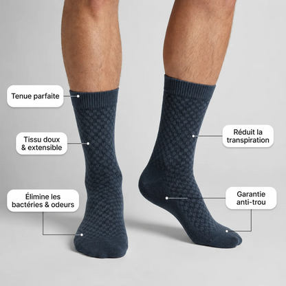 Chaussettes mi-hautes en bambou respirantes et confortables