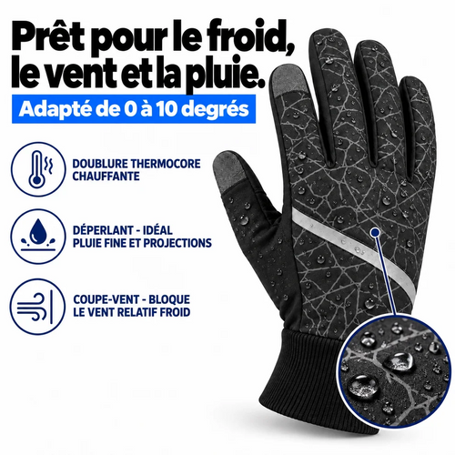 Gants Thermiques Vélo Hiver Coupe