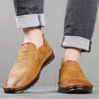 Chaussures homme cuir respirantes antidérapantes