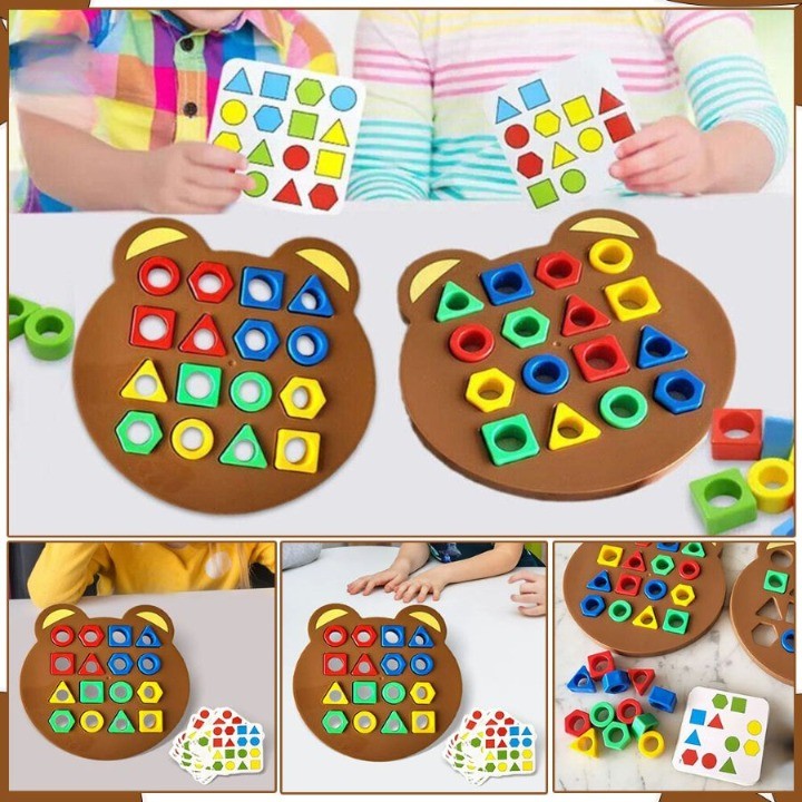 Jeu d'Association Formes et Couleurs | PUZZPLAY™ (Pack Duo)