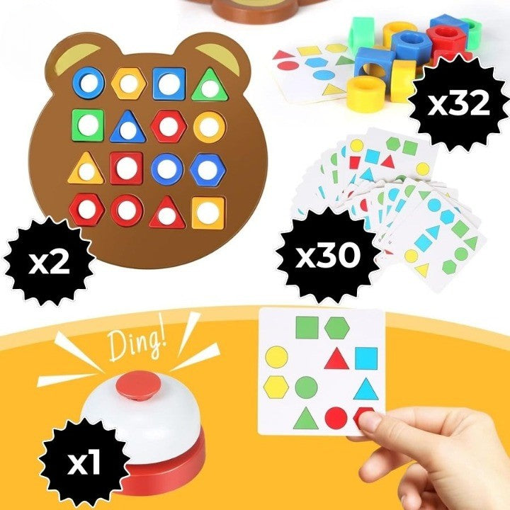 Jeu d'Association Formes et Couleurs | PUZZPLAY™ (Pack Duo)