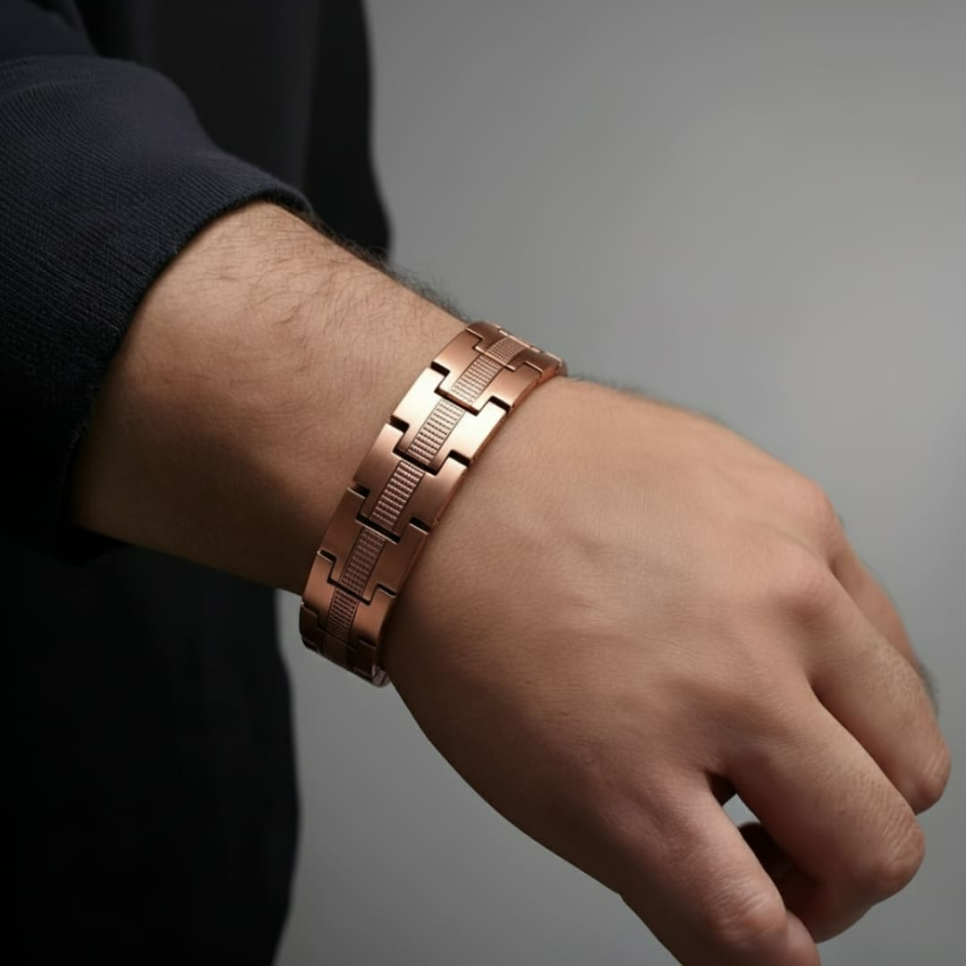 Magnetisches Armband aus Kupfer für Herren