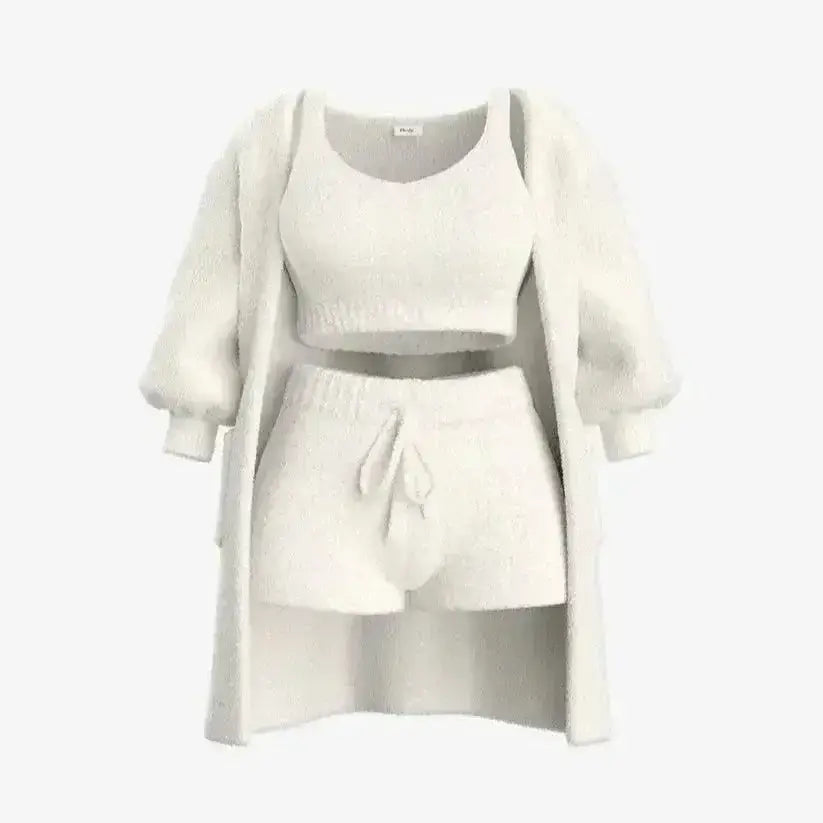 3-teiliges Pyjama-Set: Komfort und Eleganz