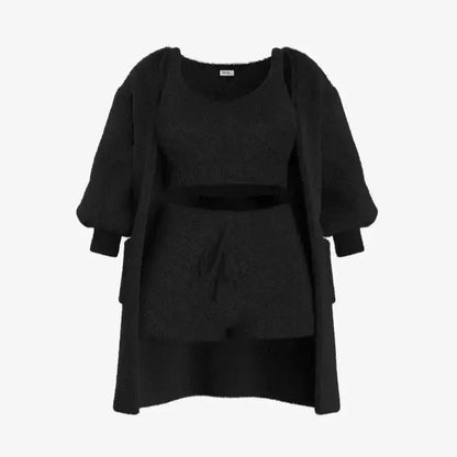 3-teiliges Pyjama-Set: Komfort und Eleganz