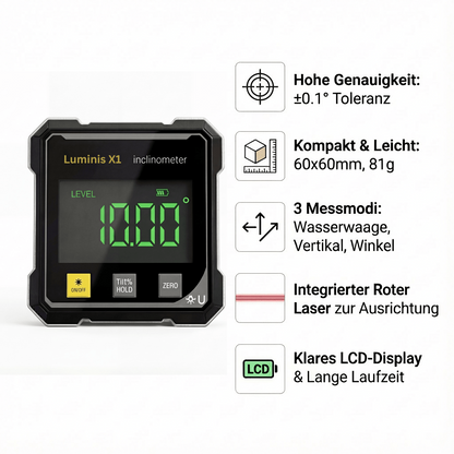 5-in-1-Lasernivelliergerät mit Doppelstrahl