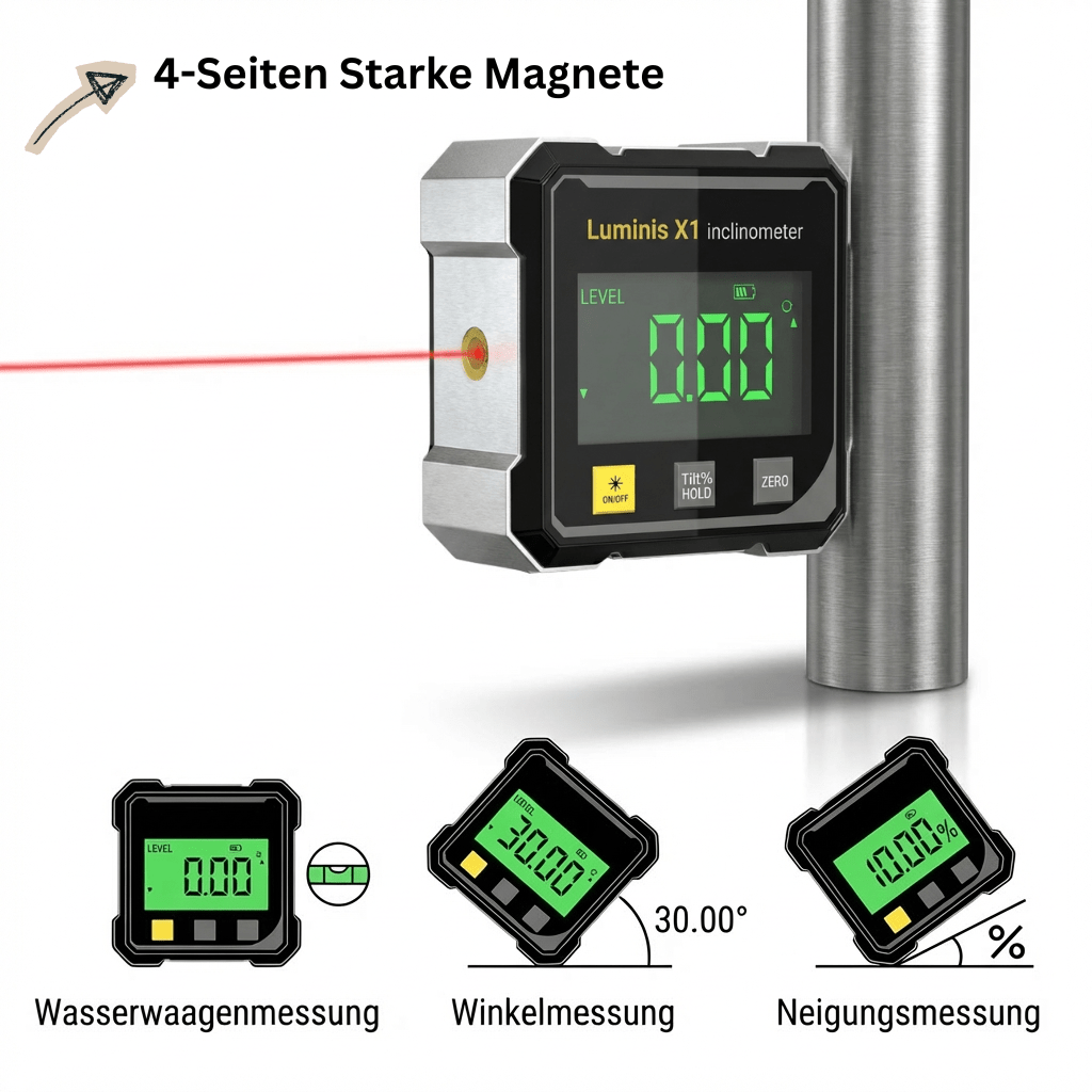 5-in-1-Lasernivelliergerät mit Doppelstrahl