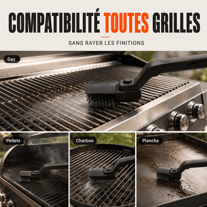 Elektrische Rotationsbürste für Grillrost und Plancha