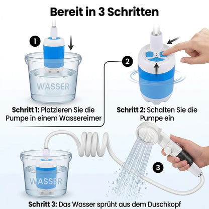 Pompe à eau portable rechargeable pour camping et plein air