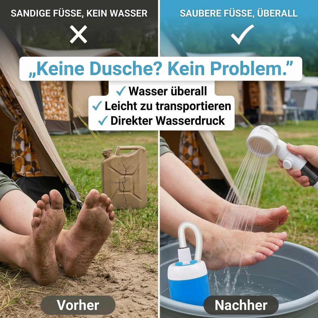 Pompe à eau portable rechargeable pour camping et plein air