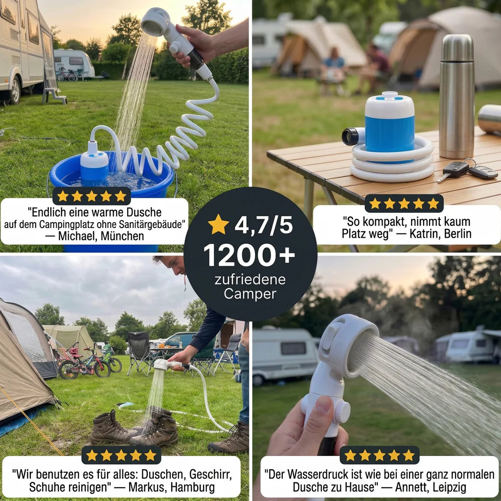 Pompe à eau portable rechargeable pour camping et plein air