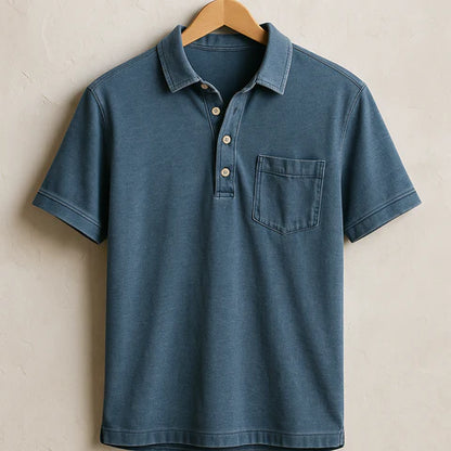 Chemise Polo Vintage Décontractée pour Homme