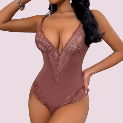 Body gainant dentelle sculptant