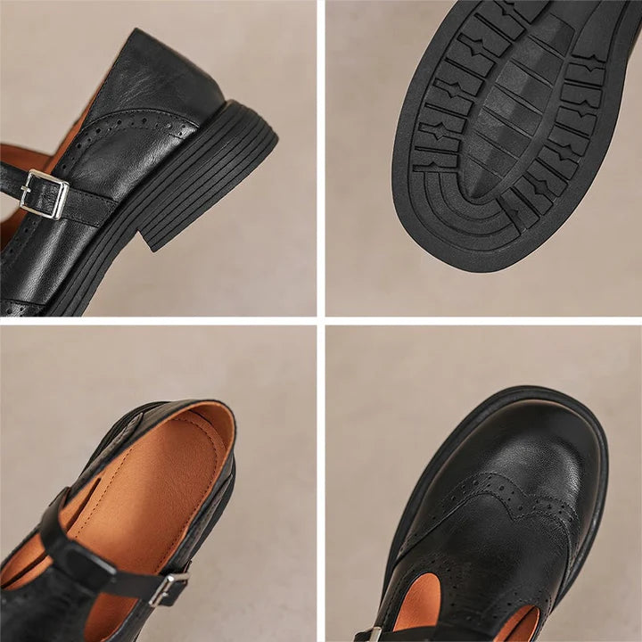 Elegante Mary-Jane-Schuhe aus Echtleder