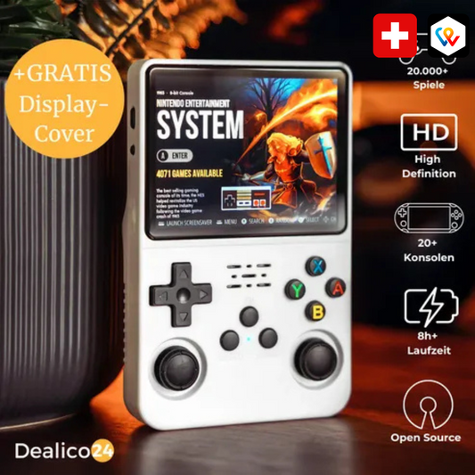 Tragbare Retro-Spielkonsole mit 20.000+ Spielen