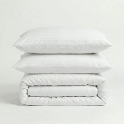 Parure de lit satinée en coton doux