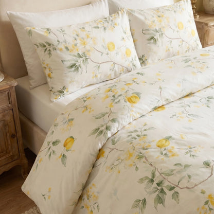 Parure de lit en coton Citronnier