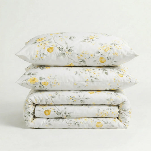 Parure de lit en coton Citronnier