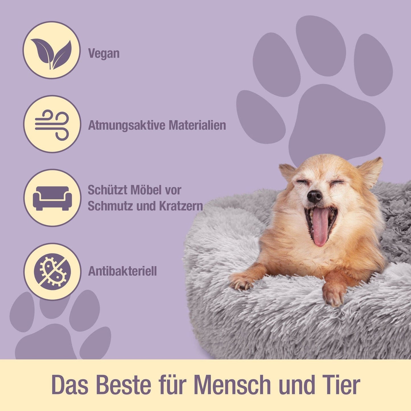 Pfoten&Nasen Das bequeme Tierbett