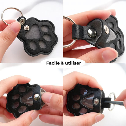 Porte-clés souvenir empreinte animale