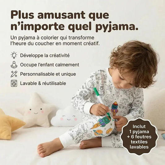 Pyjama Enfant à Colorier
