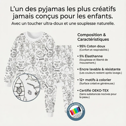 Pyjama Enfant à Colorier