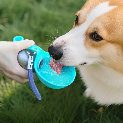Gourde pour chien 2 en 1 avec bol intégré
