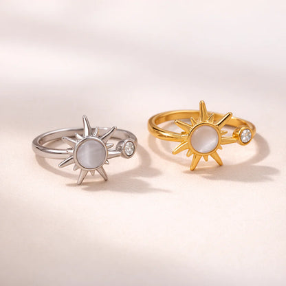 Anti-Stress-Ring mit Sonnenmotiv