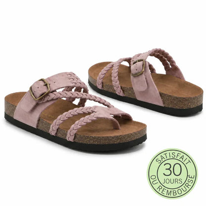 Sandales orthopédiques femme en cuir