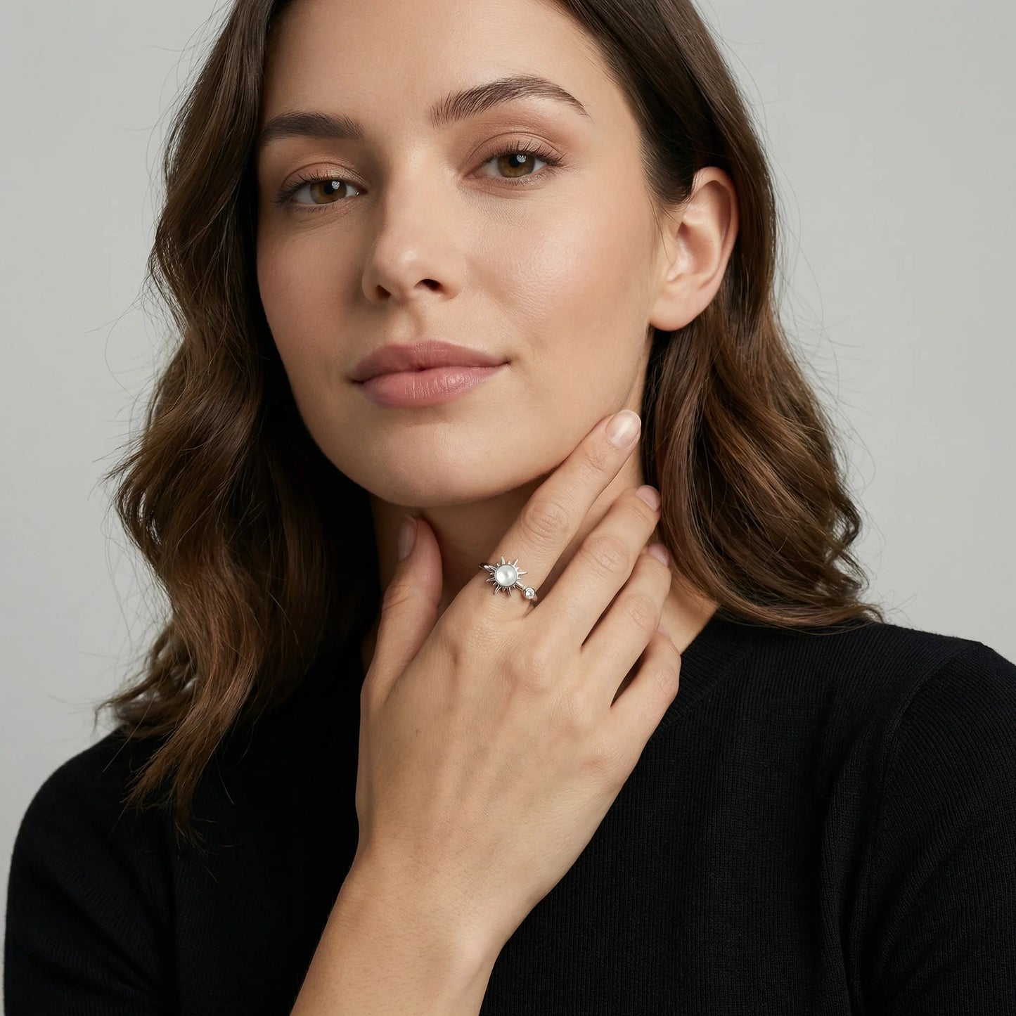 Anti-Stress-Ring mit Sonnenmotiv