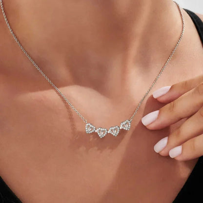 Collier 2-en-1 Trefle et Coeur