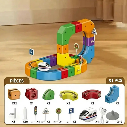 Circuit Train Spatial pour Enfants