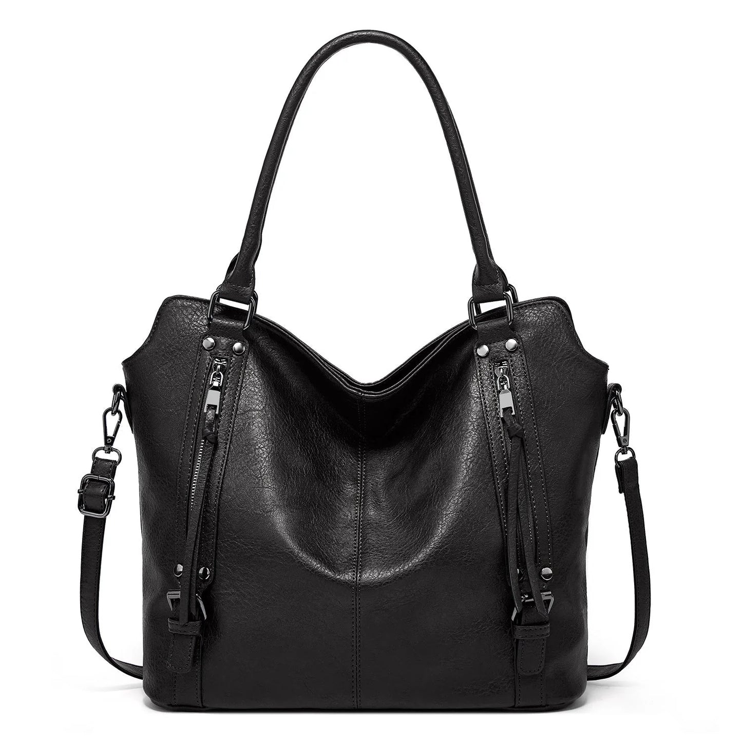 Elegante und praktische Handtasche aus weichem Leder für Damen