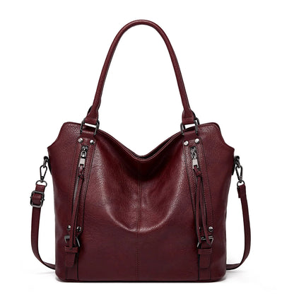 Elegante und praktische Handtasche aus weichem Leder für Damen