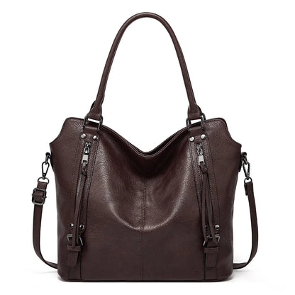 Elegante und praktische Handtasche aus weichem Leder für Damen