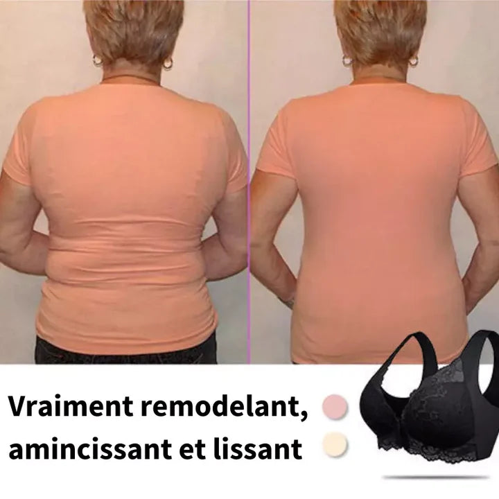 3er-Pack BHs ohne Bügel mit Verschluss vorne