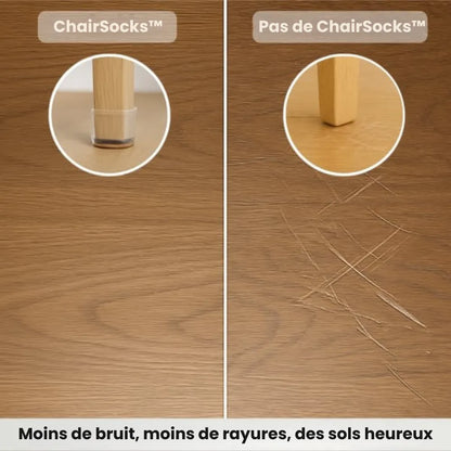 Protège-pieds en silicone pour chaises