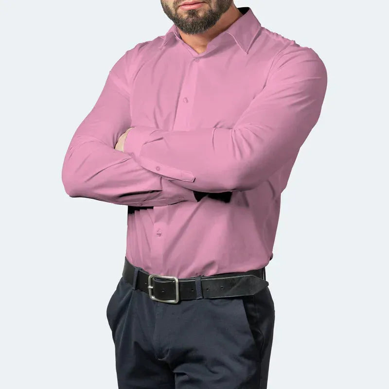 Elegantes Slim-Fit Hemd ohne Bügeln