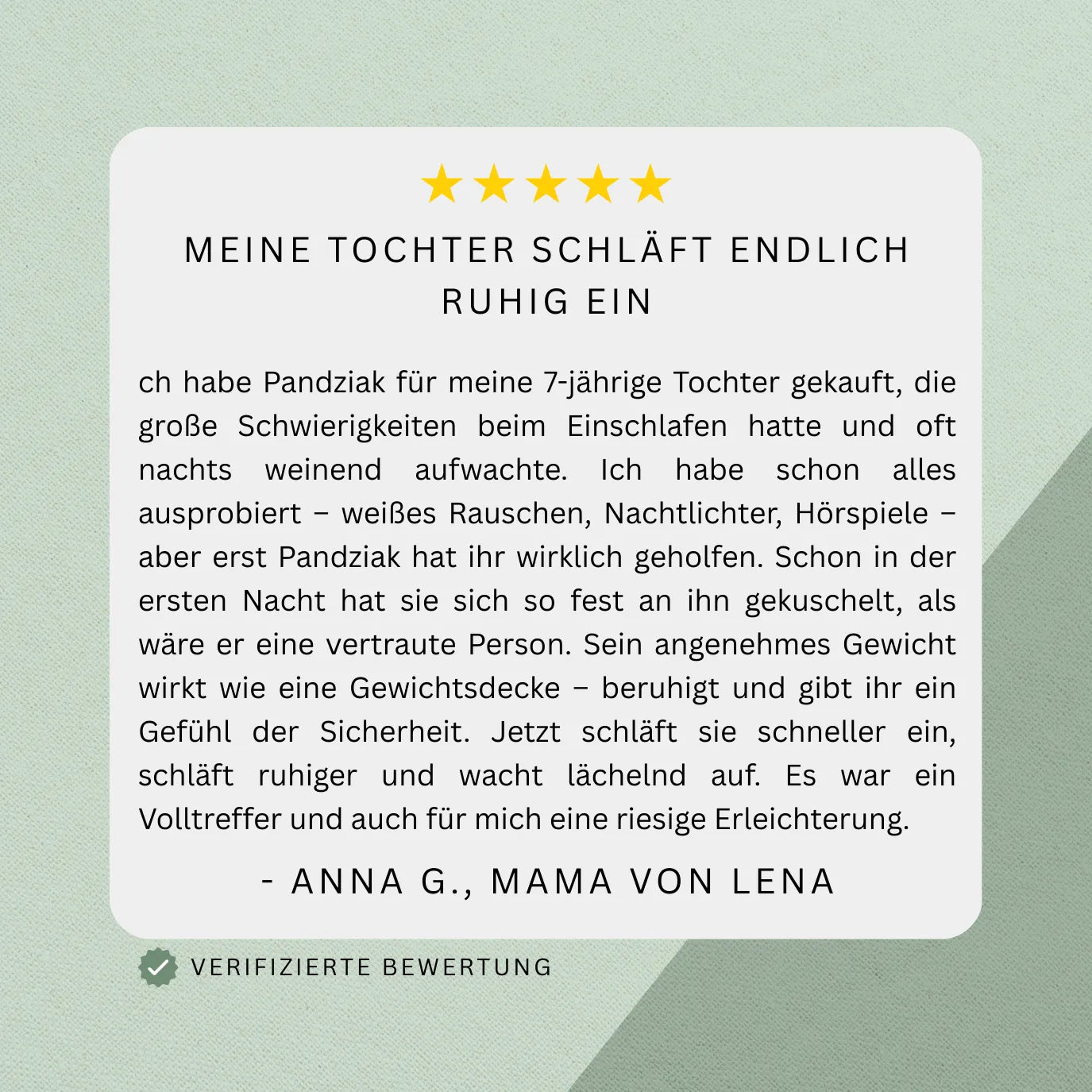 Gewichtetes Plüschtier Panda