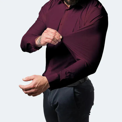 Elegantes Slim-Fit Hemd ohne Bügeln