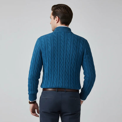 Pull en maille avec fermeture éclair