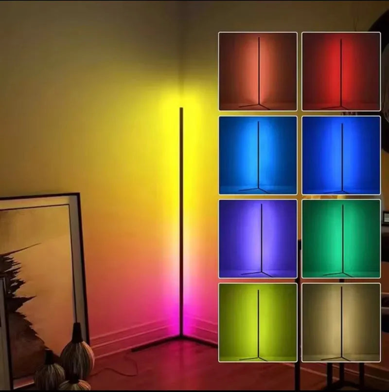 Lampe LED sur pied multicolore