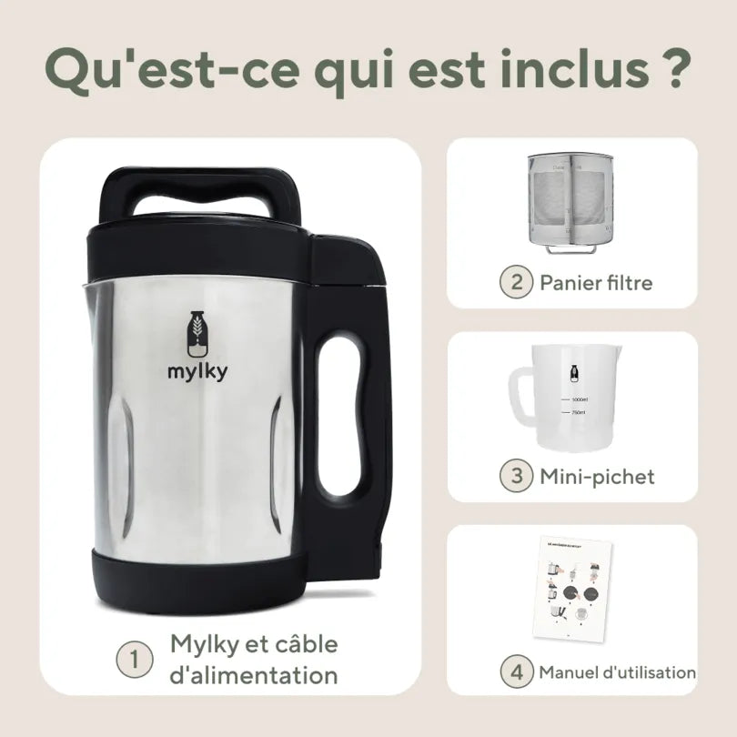 Appareil à lait végétal maison