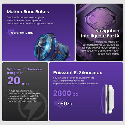 Essuie-vitres électrique sans fil