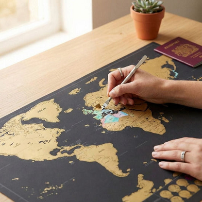 Carte du Monde à Gratter
